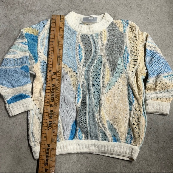 Vintage COOGI/CUGGI 70/80s RARE Thick 3D Knit Crewneck Sweater Kids Size 4/5 - Picture 5 of 6
